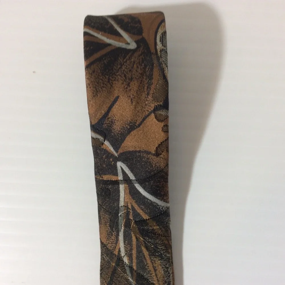 Duke MENS TIE NECKTIE 3.5 in USA Brown Black Gray